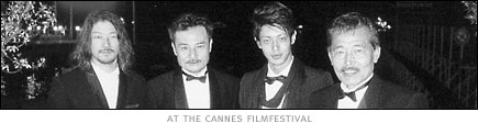picture: Kurosawa and crew at the Cannes film festival